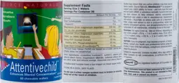 Label for Attentive Child Sweet & Tart