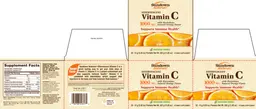 Label for Effervescent Vitamin C 1000 mg Natural Orange Flavor