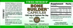 Label for Bone Builder Capsules