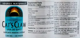 Label for Cat's Claw