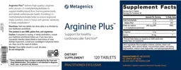 Label for Arginine Plus