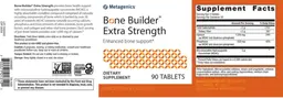 Label for Bone Builder Extra Strength