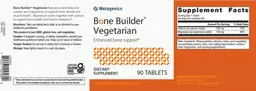 Label for Bone Builder Vegetarian