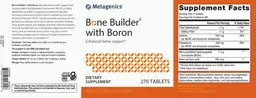 Label for Bone Builder with Boron
