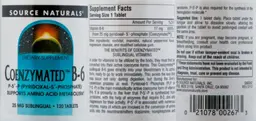 Label for Coenzymated B-6 25 mg