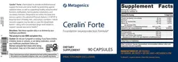 Label for Ceralin Forte