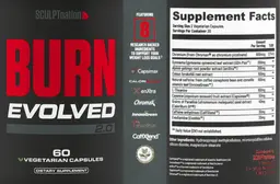 Label for Burn Evolved 2.0