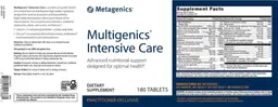 Label for Multigenics Intensive Care