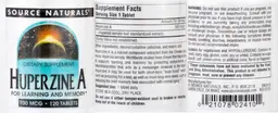 Label for Huperzine A 100 mcg
