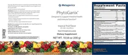 Label for PhytoGanix Tropical Fruit Flavor