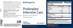 Label for Probioplex Intensive Care