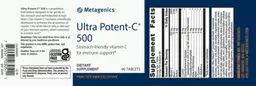 Label for Ultra Potent-C 500