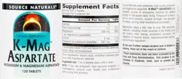 Label for K-Mag Aspartate