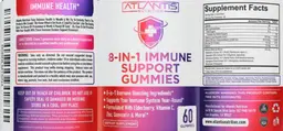Label for 8-In-1 Immune Support Gummies
