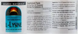 Label for L-Lysine Powder