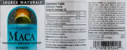 Label for Maca