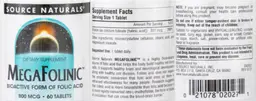 Label for MegaFolinic 800 mcg