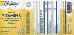 Label for Buffered Vitamin C 500 mg