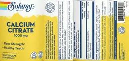 Label for Calcium Citrate 1000 mg