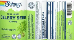 Label for Celery Seed 1010 mg