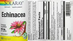 Label for Echinacea 450 mg