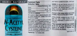 Label for N-Acetyl Cysteine 1,000 mg