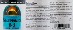 Label for Niacinamide B-3 100 mg