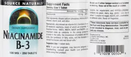 Label for Niacinamide B-3 100 mg