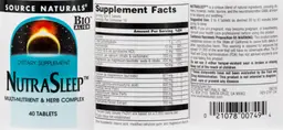 Label for NutraSleep