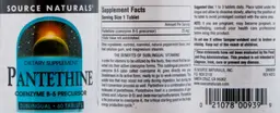 Label for Pantethine Sublingual