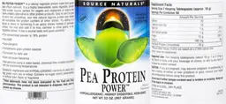 Label for Pea Protein Power