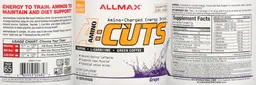 Label for Amino: Cuts Amino-Charged Energy Drink Grape