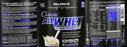 Label for Classic ALLWHEY Vanilla
