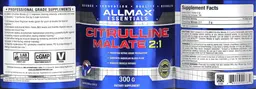 Label for Citrulline Malate 2:1