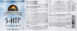 Label for 5-HTP 100 mg