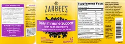Label for Daily Immune Support Natural Berry Flavor