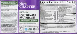 Label for Every Woman's One Daily Multivitamin