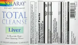 Label for Total Cleanse Liver