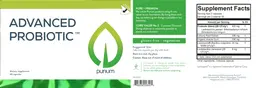 Label for Advanced Probiotic
