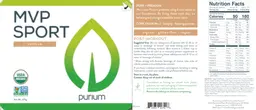 Label for MVP Sport Vanilla
