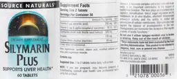 Label for Silymarin Plus