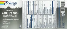 Label for Once Daily Adult 50+ Multivitamin