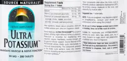 Label for Ultra Potassium 99 mg