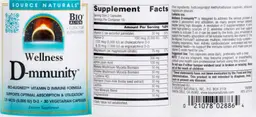 Label for Wellness D-mmunity 125 MCG