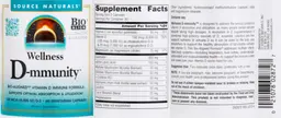 Label for Wellness D-mmunity 125 MCG