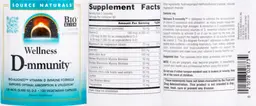 Label for Wellness D-mmunity 125 MCG