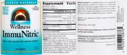 Label for Wellness ImmuNitric