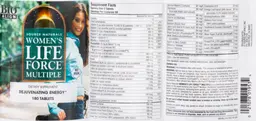 Label for Women's Life Force Multiple