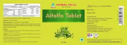 Label for Alfalfa Tablet