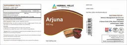 Label for Arjuna 500 mg